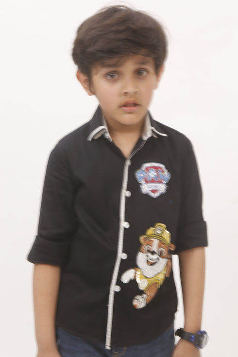 Paw Petrol Black Shirt